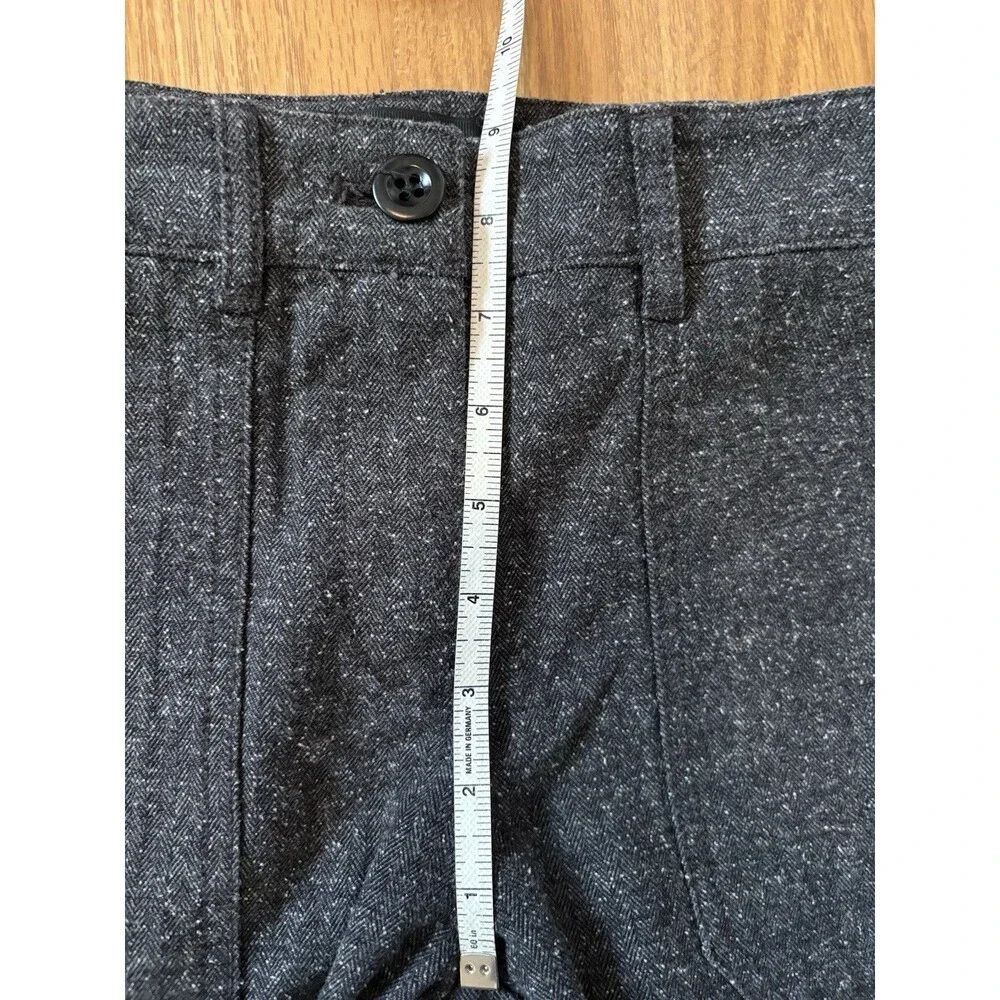 J Crew Gray Speckled Ankle Zip Skinny Dress Pants Size 0